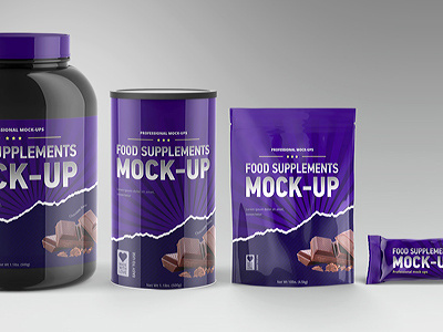 Sport Supplement Package Mock-up Vol. 2