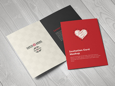 Invitation / Greeting Card / A5 Brochure Mockup