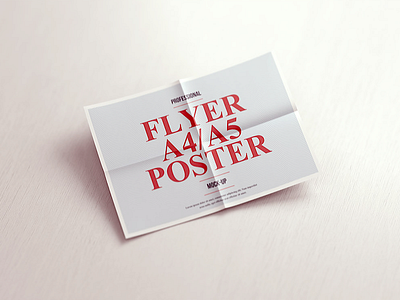 Download A4 A5 Poster Flyer Mockup Vol 3 By Ayashi On Dribbble