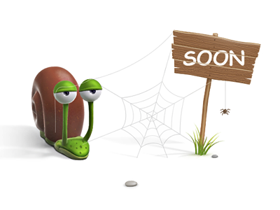 Coming soon... character coming soon illustration snail