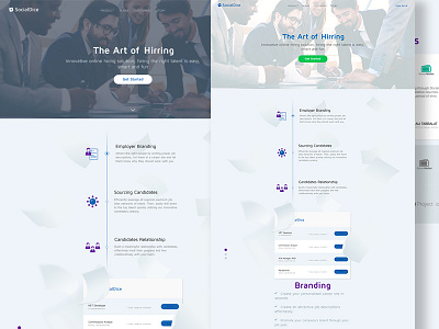 Split Testing Landing Pages clean concept landing page parallax product responsive ui ux web