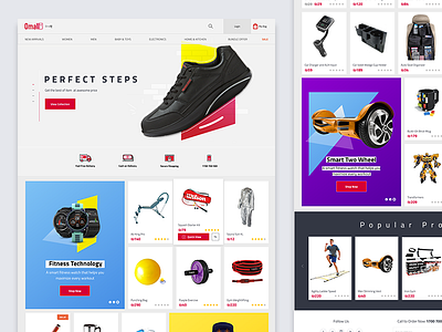 e-commerce home page clean design e commerce experience features home landingpage ui user ux web website