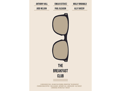 The Breakfast Club design flat graphicdesign graphics minimal typography vector