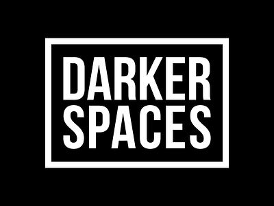darker spaces black branding clean flat illustrator logo minimal negative negative space negativespace simple simple design vector white