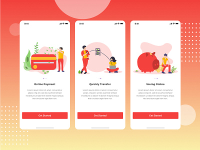 Splash Screen Banking Application [Sketch Version] app bank bank app bank design bank ui kit banking app design e wallet app e wallet design finance app finance design app