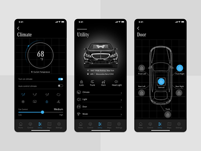 Smart Car UI Kit Concept #1