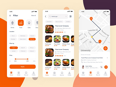 Food Delivery App Template Ui Kit #2