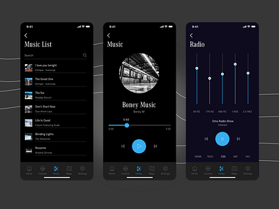 Mex Smart Car Design App Template - Music Function