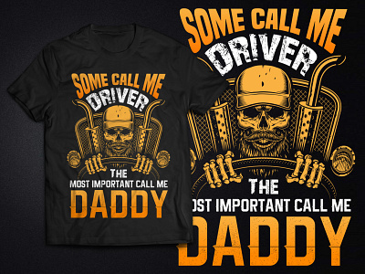Trucker Daddy T-shirt christmas daddy gift daddy t shirt fathers day gift t shirt design truck driver trucker trucker daddy trucker shirts trucker tees