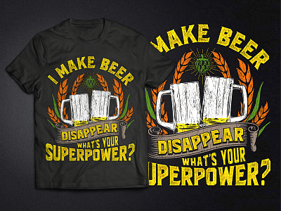 Beer Power T-shirt beer t shirt christmas funny t shirt ga graphic design t shirt design