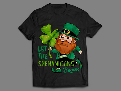 St. Patrick's Day Costume T-Shirt custom t shirt shenanigans st. patricks day t shirt design