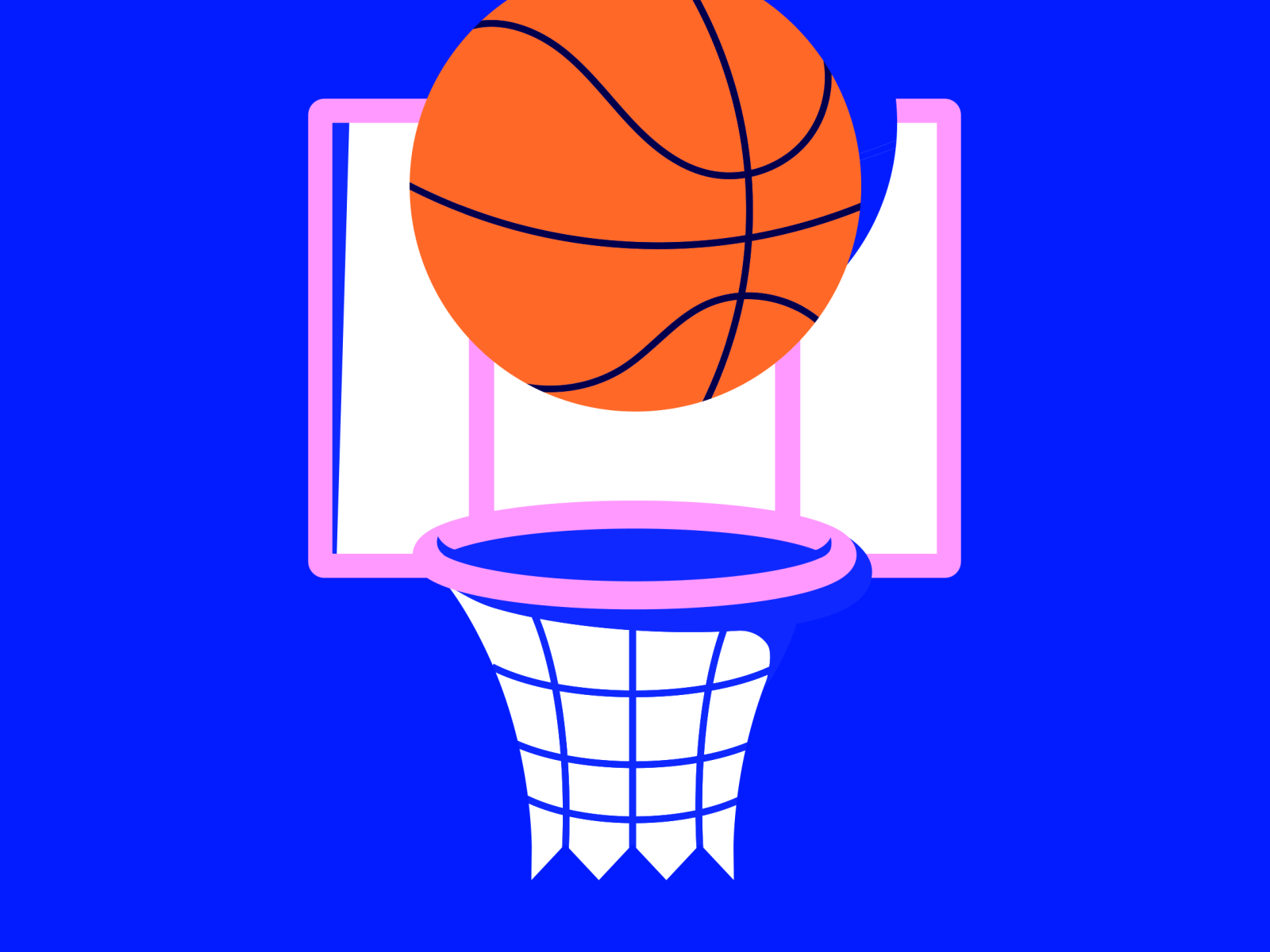 The Game Never Ends aftereffects animation basketball gif illustration motion sport