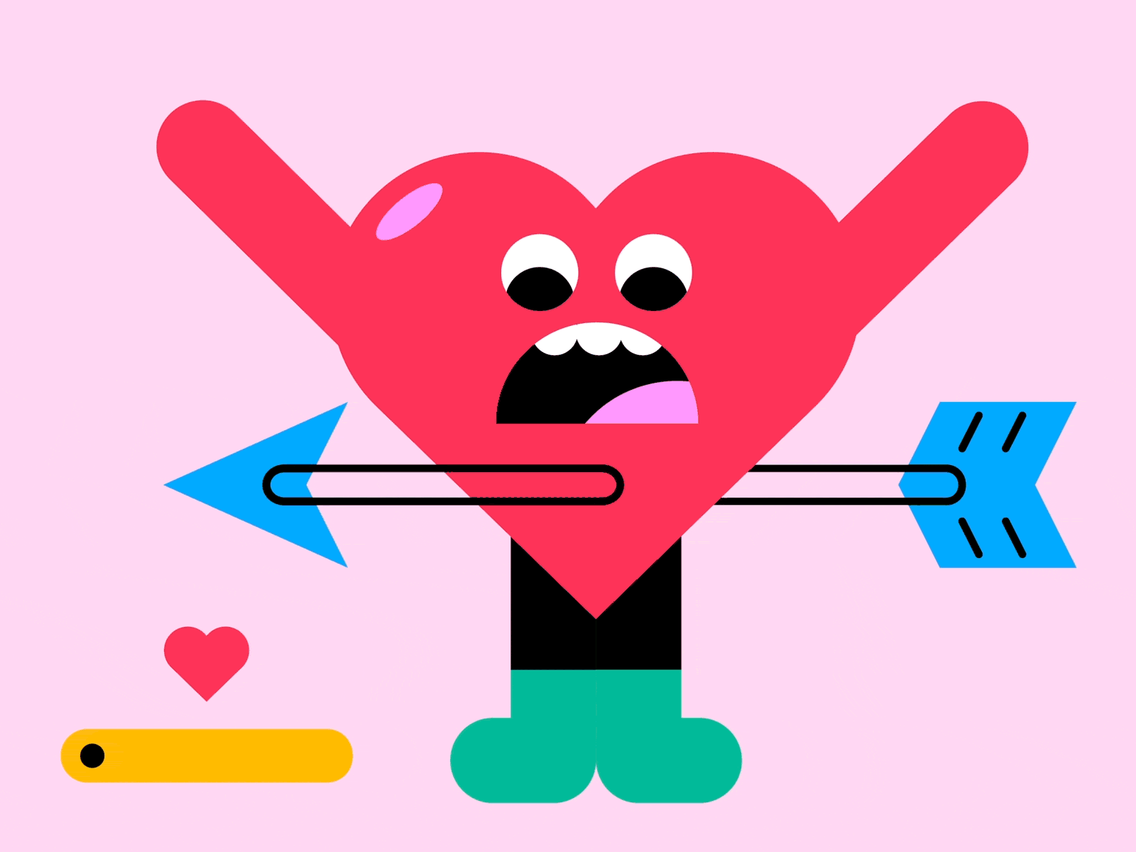Love these days animation character freelance heart illustration instagram love motion graphics social media sticker tik tok vector