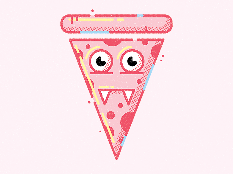 Vampire Pizza by Enisaurus on Dribbble