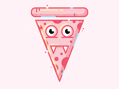 Vampire Pizza character design enisaurus freelance hire icon illustration london vector