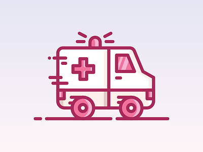 Ambulance character design enisaurus freelance hire icon illustration london vector