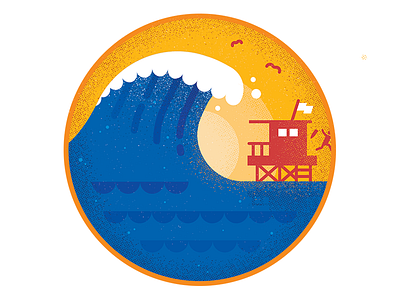 Tsunami Alert character design enisaurus freelance hire icon illustration london vector
