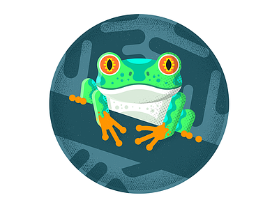 Frog character design enisaurus freelance hire icon illustration london vector