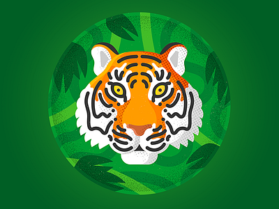 Tiger character design enisaurus freelance hire icon illustration london vector