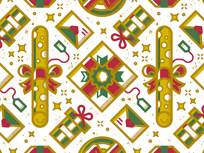 Pattern Of Surprises box gift holidays illustration letter pattern present textures winter xmas