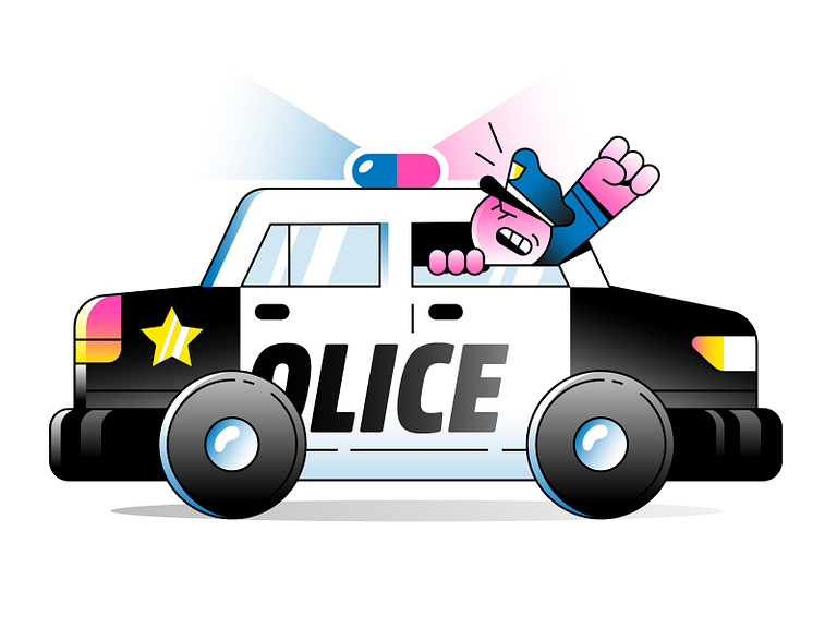 Police Car by Enisaurus on Dribbble