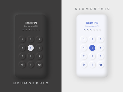 Neumorphic : Reset PIN