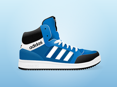 Adidas Shoe adidas blue illustration illustrator shoe vector