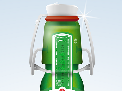 Swingtop bottle Grolsch bottle grolsch label simple swingtop vector