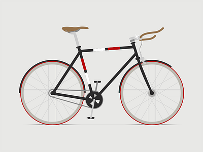 Bike bicycle bike flat illustration