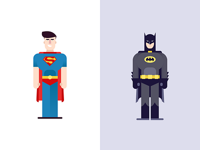 Superheroes batman character goodguys hero illustration superman vector