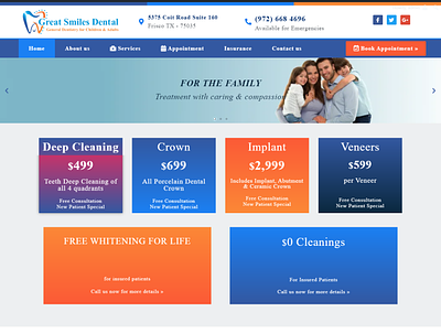 Dental Website website website design