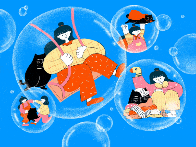 PLAYTIME! SING ALONG: ME, MY HOME, MY FRIENDS animation bubble colourful cute digitalart drawing illustration playful playtime salipuma