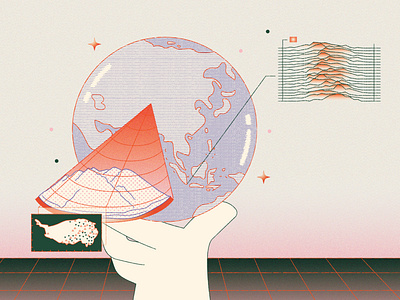 Crunching The Numbers Of Climate Change climate change design drawing editorial editorial illustration illustration magazine salipuma