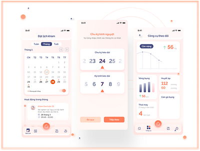 Pregnancy-Helper App UI Design - PregBe graphic design interactive design uidesign uxuidesign