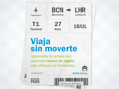 Boarding Pass Banner banner boarding pass