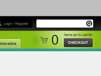 Shop header black cart eshop green header search shop