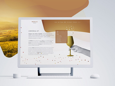 MÀGIC cancer childhood design gift leukemia solidarity type typography ui ux web wine