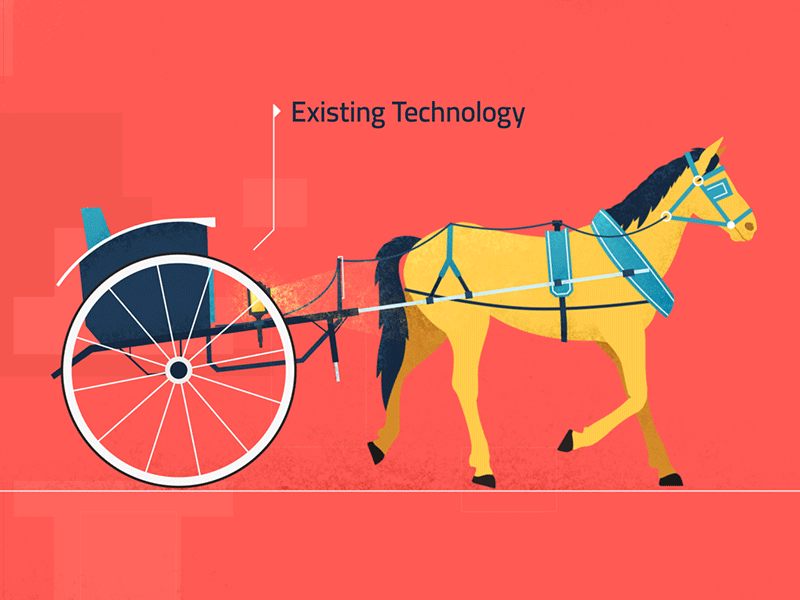 Horse trotting 2d animation carriage cycle design horse motion run walk