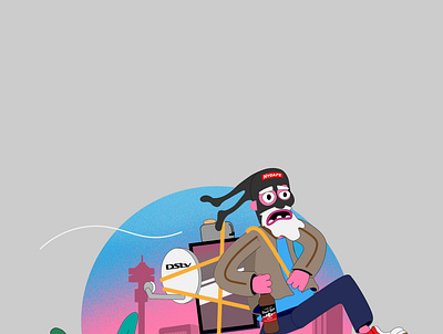 Tsotsi animation design illustration vector