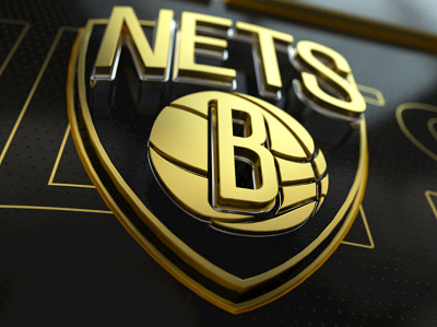 Brooklyn Nets Logo Reveal 3d art direction branding broadcast brooklyn nets cinema4d design logo nba nba playoffs photoshop sports