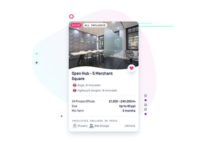 HubbleHQ Rebranded Listing Cards cards data facilities favourites location offer price sale search shortlist simplon sketch tile ui ux web