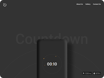 Countdown timer app countdown countdown timer countdowntimer dailyui dailyuichallenge design flat minimal timer timer app typography ui uidesign web