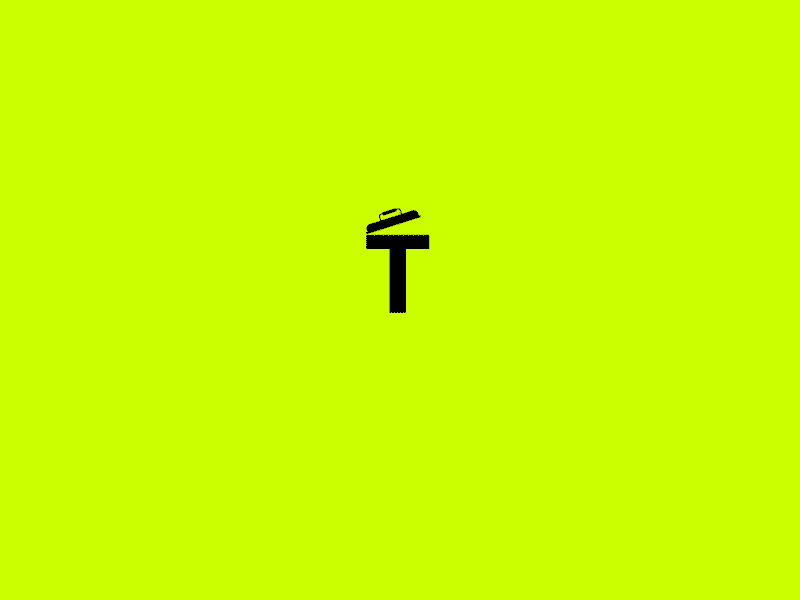 ThrowawayLogoA animation design flat graphic design illustration logo minimal typography web website