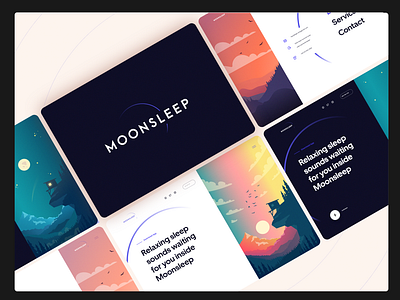 MoonSleep App & Website Design