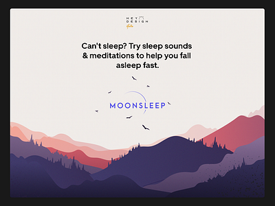 MoonSleep Landing Page Inspiration