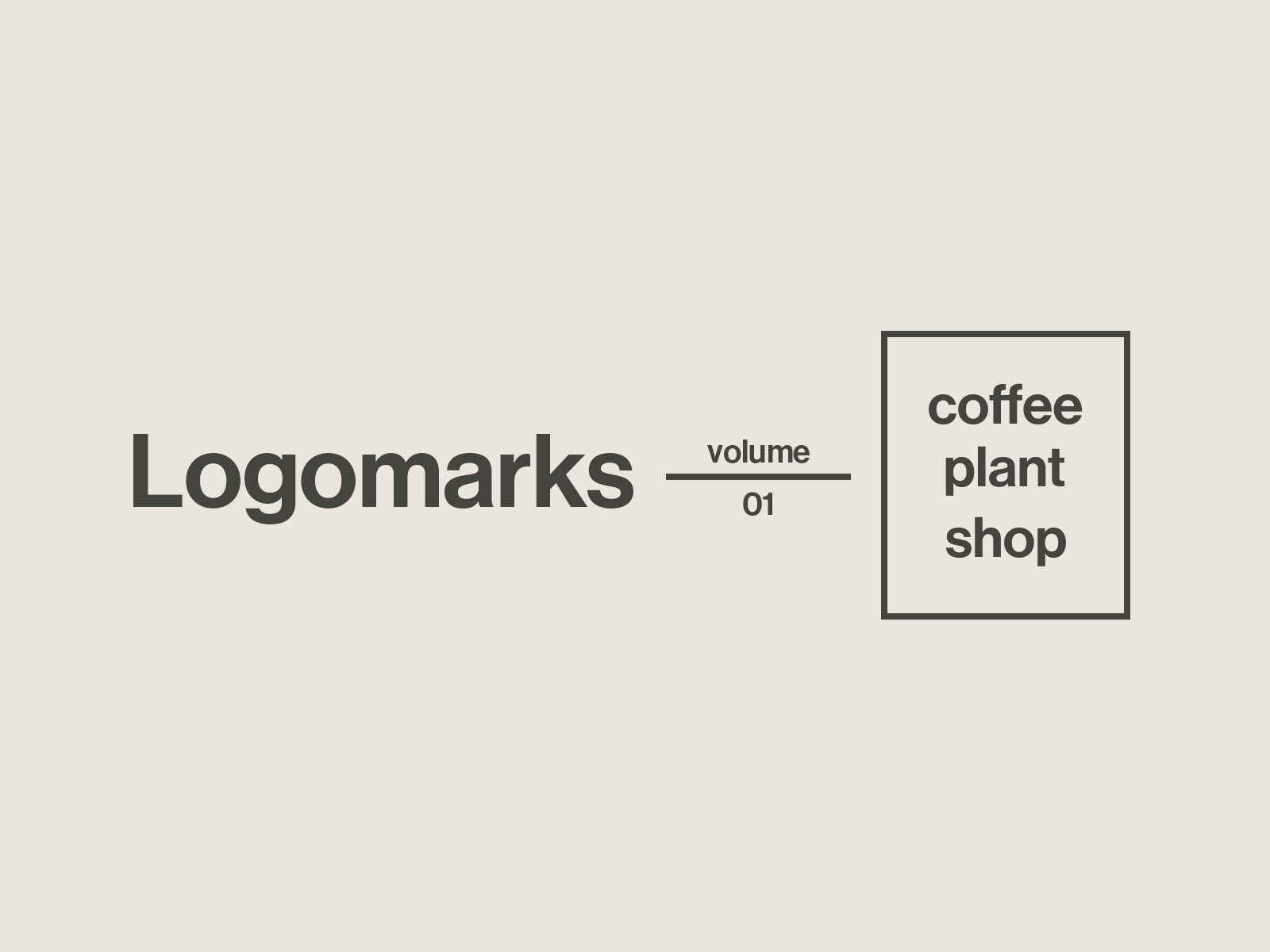 Logomarks: Plants and Coffee Store branding coffee coffee shop logo logo logo design logofolio logomark logotypes minimal logo minimalistic style logo plant store logos plants
