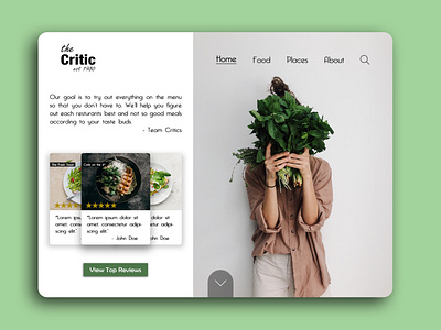 The Critic -  - Website Concept