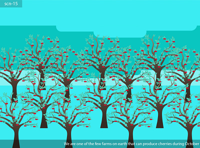 tree animation branding design illustration vector