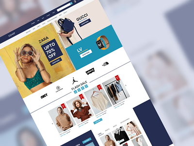 ESHOP - E-commerce Website design e commerce minimal website