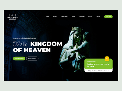 Church website template cause christ church clean codelab community event greenn interface jesus layout layout design modern psd design sermon series typogaphy ui ui design ux wordpress